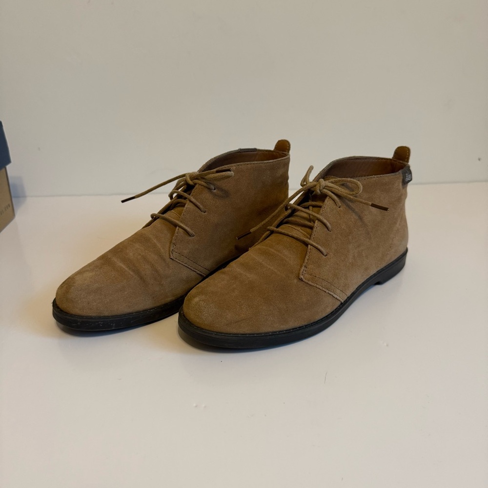 Bass women’s Flex Step Elyse Sand Ankle Boots Shoes 7.5 M Genuine Leather